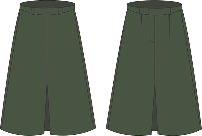 Saia de Sarja Verde Oliva Exército Brasileiro