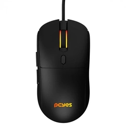 Mouse Gamer Pcyes Basaran Black Vulcan 12400 DPI RGB 6 Botoes - Pmgbrbv