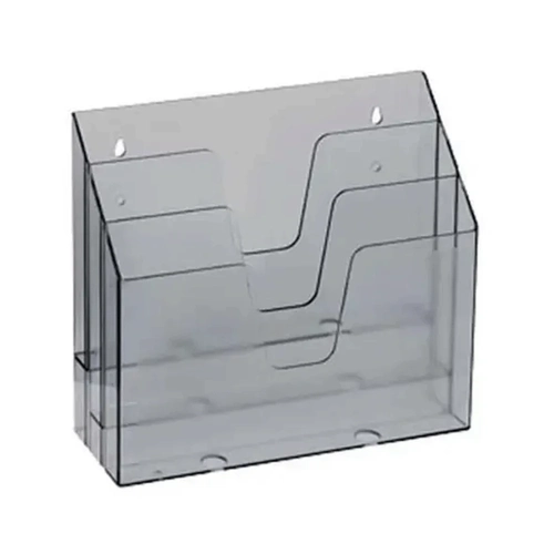 Organizador de Papel Escritório Triplo Horizontal Fumê Acrimet 869.1