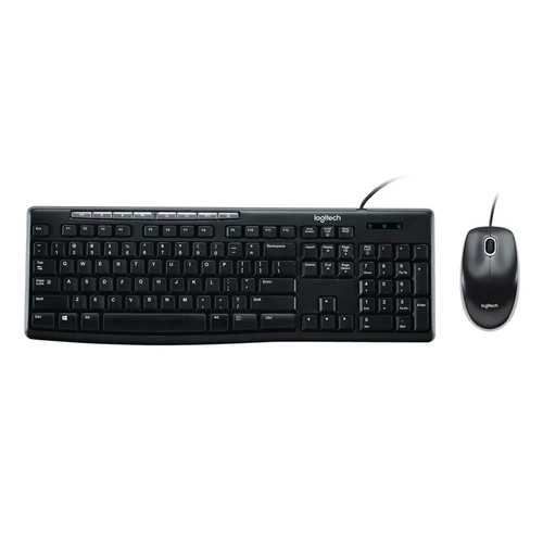Kit Teclado e Mouse Logitech MK200, Membrana, Com Fio, ABNT2 - 920-002718