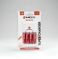 Carregador Pilhas AA / AAA e Bateria 9v MOX  MO-CB792 Com 4 pilhas 3600Mah Rec. - Bivolt