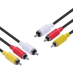 CABO DE VÍDEO 3 RCA MACHO 2M P3R-2