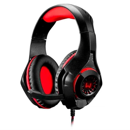 Headset Gamer Warrior Rama Usb+p3+p2 Led Vermelho - Ph219