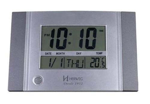 Relógio de Parede Mesa Herwer Digital 6472 - 19x28,8x6cm