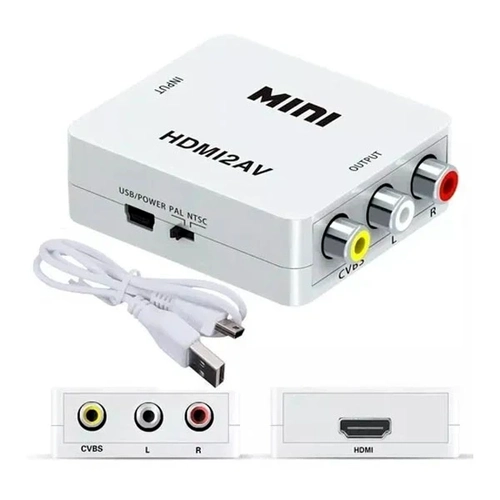 Adaptador Mini Conversor Hdmi P/ Rca Ref. Es-04 Fy-00663