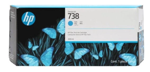 Cartucho De Tinta Hp 738 Preto Pluk 300ml - 498n8a