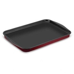 Assadeira Rasa Retangular Antiaderente Rochedo Dura + 37cm - Cxm / 6