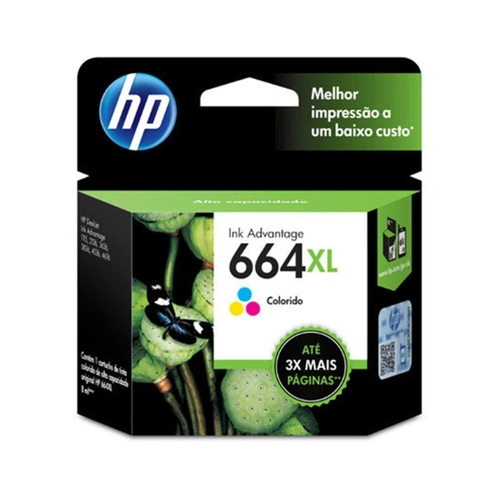 Cartucho De Tinta Hp 664xl Colorido - F6v30ab