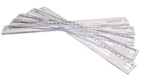 REGUA PLASTICA 30CM DELLO INCOLOR
