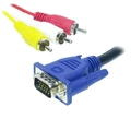 Cabo Adaptador Vga P/ 3 Rca 1.5m - Le-6617