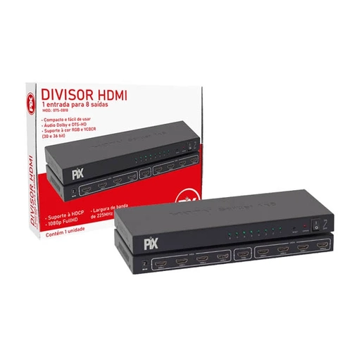 Divisor De Video - Hdmi 1 Entrada Para 8 Saidas - 1.4