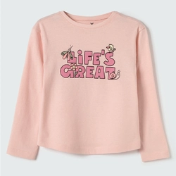 Blusinha Manga Longa Life's Great Rosa Hering - Feminina
