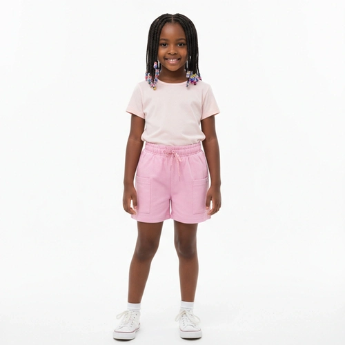 Shorts Moletom By Gus Feminino - Rosa