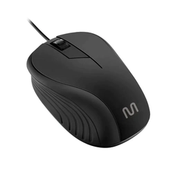 Mouse Multilaser Com Fio 3 Botões Emborrachado - Mo222