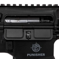 Rifle de Airsoft AEG M4 PDW Punisher 5 Silence AEG Black Gatilho Eletrônico - Preto (Poseidon)