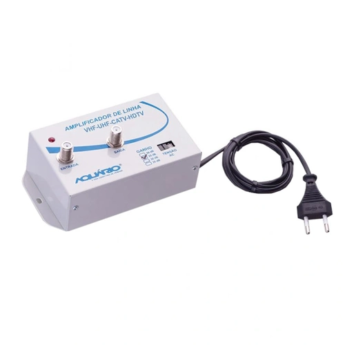 Amplificador De Linha Para Tv Aquario Al-25 25db Bivolt