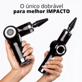 Massageador Pistola Elétrico Corporal Dobrável Relax Action Fitness