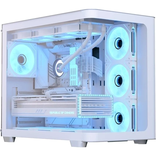 Gabinete Gamer Aerocool Atx P500c Branco Lateral Vidro
