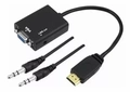 Hdmi Para Vga Com Áudio P2 Conversor Adaptador De Vídeo