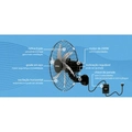 Ventilador De Parede Ventisol Steel 50cm Preto Bivolt