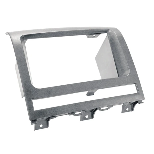 Contra Frente Plástica Permak Palio  Siena Strada 2 Din Prata