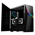 Gabinete Gamer Evolut Ashe Mid Tower RGB com FAN Lateral em Vidro - EG811