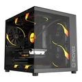 Gabinete Gamer Pcyes Forcefield Mini Black Vulcan - Gffmnbv