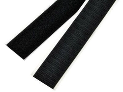 FIXADOR DE CONTATO ADESIVO 25MM PRETO MACHO+FEMEA