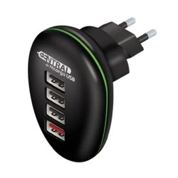 Central De Recarga 12w 2.4a - 4 portas USB  - Comtac