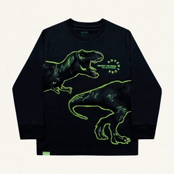 Camiseta Manga Longa Protect the Dinos Fakini - Masculina