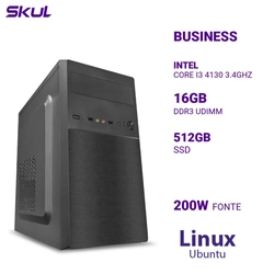 Computador B300 Core I3 4130 3.4ghz Memória 16gb Ddr3 Ssd 512gb Fonte 200w Linux Ubuntu
