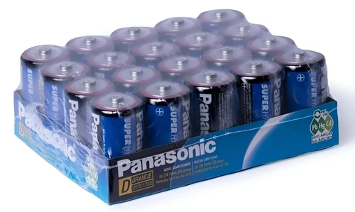 Pilha D grande Panasonic c/20 unid. Comum
