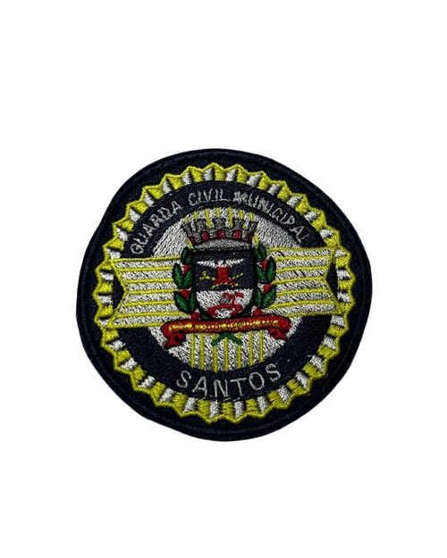 Logo bordada colorido- GCM Santos