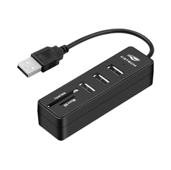 Hub, USB, 2.0, 5, Portas, HU-L200BK, C3, Tech