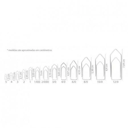 CLIPS N.6/0 GALVANIZADO CX C/50 BACCHI