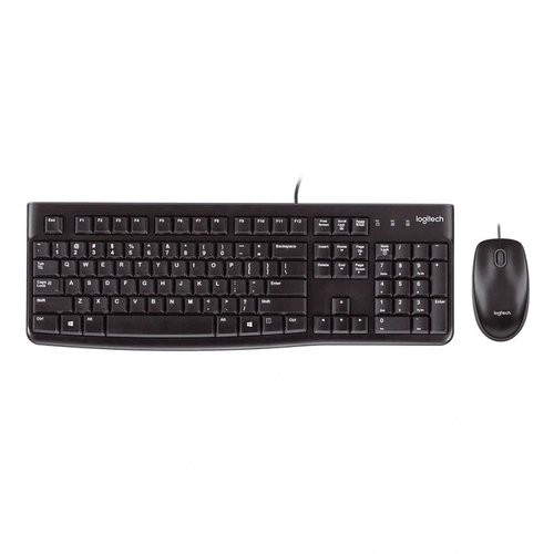 Kit Teclado e Mouse Logitech Mk120 Preto Usb Padrão Abnt2 - 920-004429