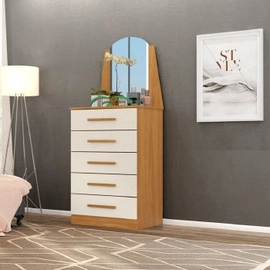 Comoda Albatroz Veneza 5 Gvs Espelho - 308.176