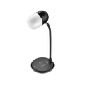 Luminária de Mesa Led Lumi Play 3 Em 1 Carregador de Celular Por Indução e Caixa de Som Preta - 48lumiplay00