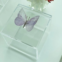 Caixa Cubo Borboleta Quartzo
