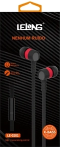 Fone de Ouvido com Microfone Stereo Bass Le-0201 - Lelong