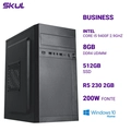 Computador B500 Core I5 9400f 2.9ghz Memória 8gb Ddr4 Ssd 512gb R5 230 2gb Fonte 200w Windows 10 Home