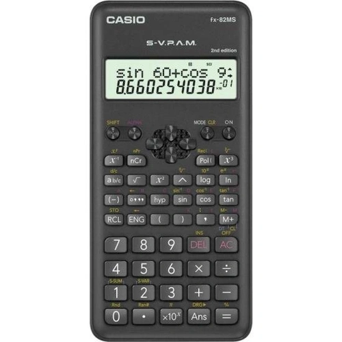 Calculadora Científica Casio Fx-82ms-2-s4-dh 240 Funções Preta