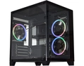 Gabinete gamer K-MEX Aquário Micro CG-0830, Lateral de Vidro Temperado, s/ Fan, Preto - CG-0830