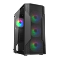 Gabinete Gamer Cougar MX110 RGB, Mid-Tower, Janela Lateral, 4 Fans RGB, Preto + Fonte Atlas 650W Bronze - 392BD20.0002