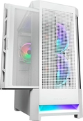 Gabinete Gamer Cougar Air Face RGB, Mid Tower,  Lateral de Vidro Temperado, 3 fans, Branco - 385ZD10.0005
