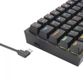 Teclado Mecanico Gamer Redragon Fizz RGB Preto Switch Azul - K617-rgb-b Pt-blue