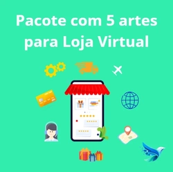 Pacote com 5 artes para Loja Virtual