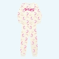 Conjunto Blusa Manga Longa e Calça Pijama Dreams Unicôrnios Fakini Feminino