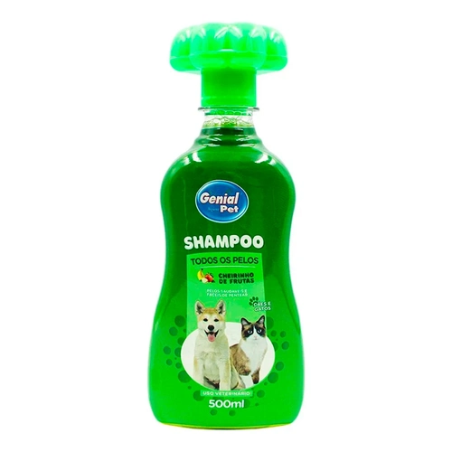 Shampoo Genial Pet - Todos os Pêlos Cheirinho de Frutas 500ml