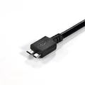 Cabo para Hd Externo Usb a 3.0 Macho para Micro Usb b 3.0 (10 Pinos) Macho 28awg Puro Cobre 5 Metros - Puamcm3-5